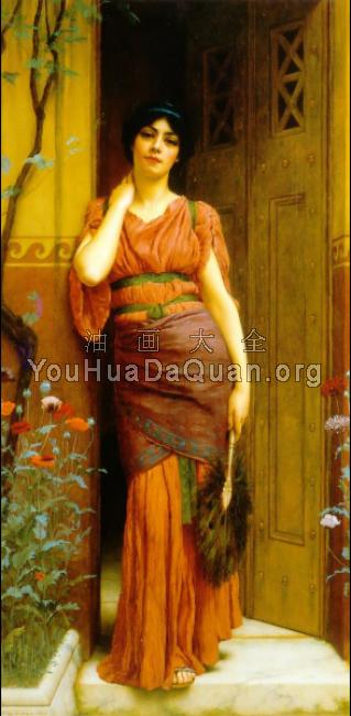 At the Garden Door - 约翰·威廉·格维得